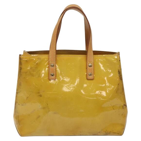 LOUIS VUITTON Monogram Vernis Reade PM Hand Bag Beige M91334 - Picture 3 of 12